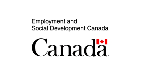 Logo for Employment and Social Development Canada.