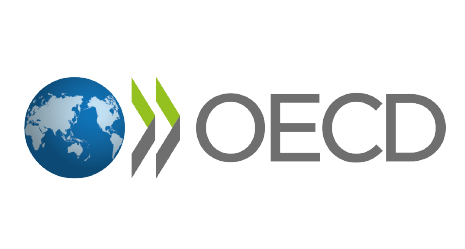Logo for the OECD.