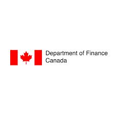 Logo for the Department of Finance Canada.