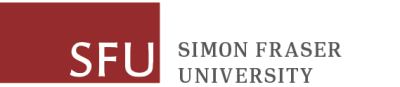 Logo for Simon Fraser University.