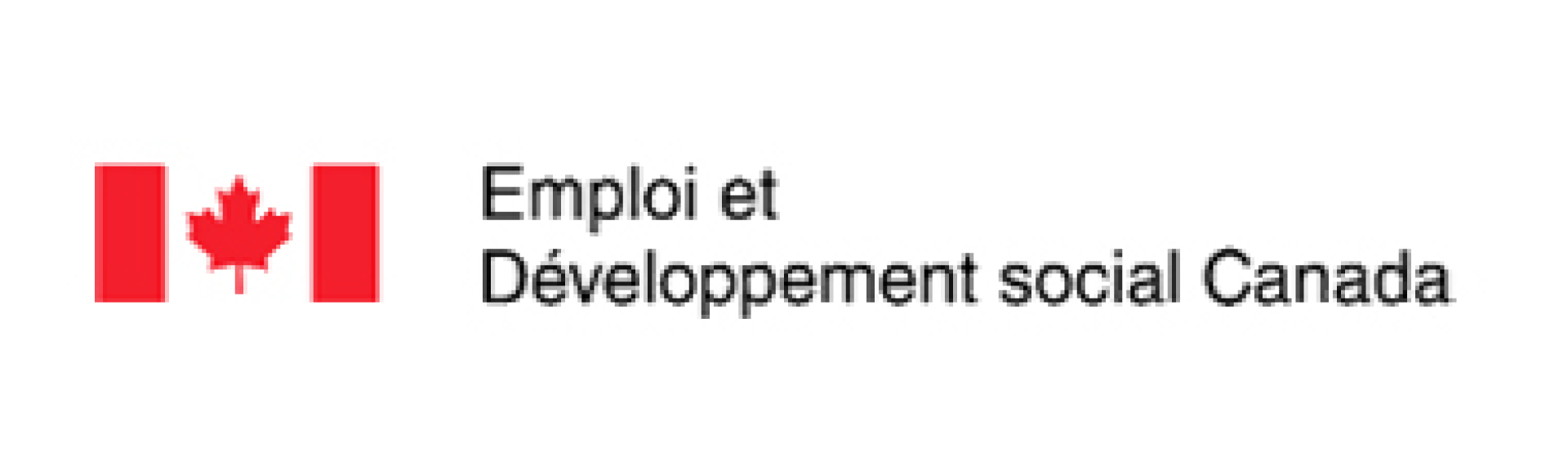 Logo pour Emploi et Développement social Canada.