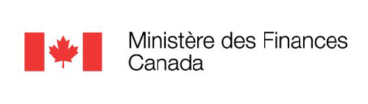 Logo pour le Ministère des Finances Canada.