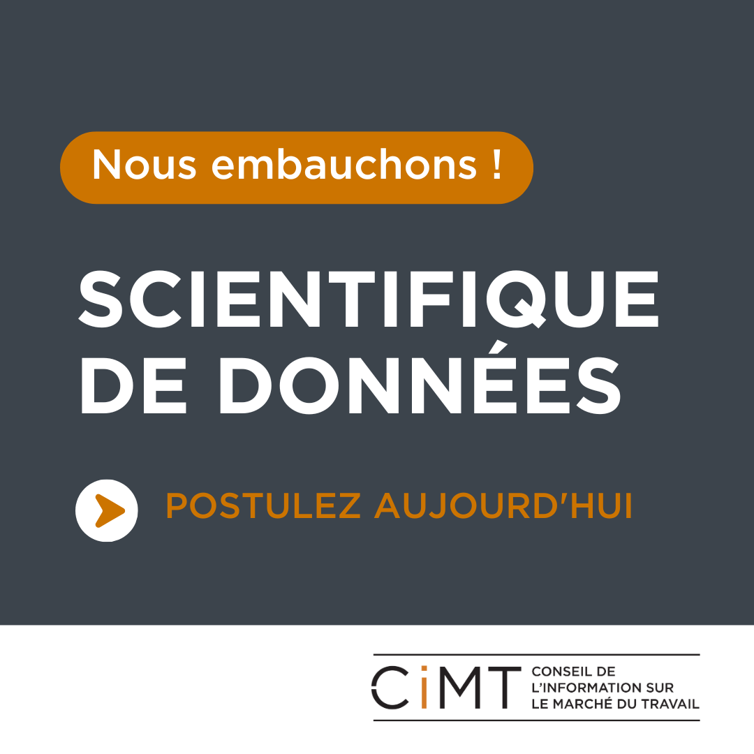 CIMT recrute un(e) scientifique de données.